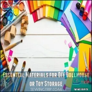 Essential Materials for DIY Dollhouse or Toy Storage