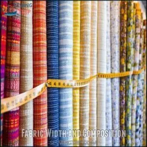 Fabric Width and Composition