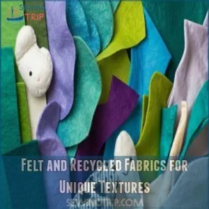 felt and recycled fabrics for unique textures