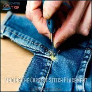 Finding The Correct Stitch Placement