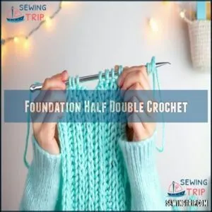 Foundation Half Double Crochet
