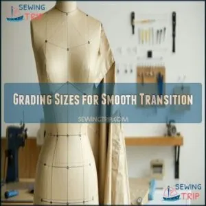 Grading Sizes for Smooth Transition