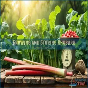 growing and storing rhubarb