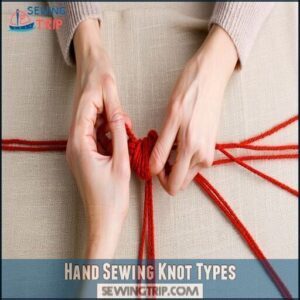 Hand Sewing Knot Types