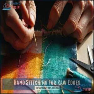 Hand Stitching for Raw Edges