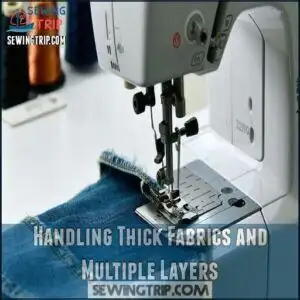 Handling Thick Fabrics and Multiple Layers