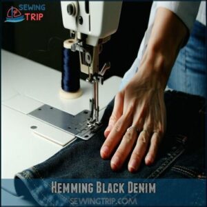 Hemming Black Denim