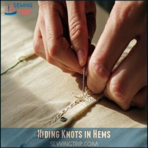 Hiding Knots in Hems