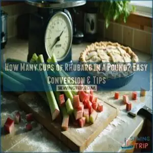 how many cups of rhubarb in a pound