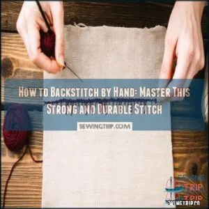 how to backstitch by hand