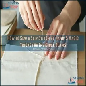 how to sew a slip stitch by hand