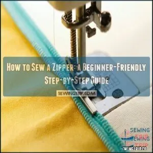 how to sew a zipper
