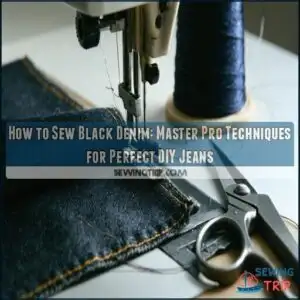 how to sew black denim