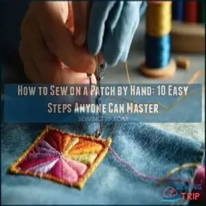 how to sew on a patch by hand