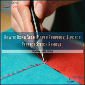 how to use a seam ripper properly
