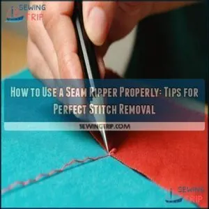 how to use a seam ripper properly