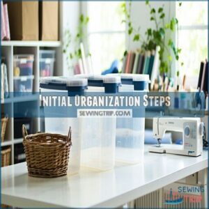 initial organization steps