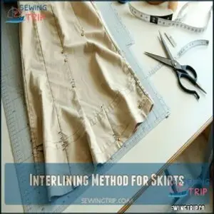Interlining Method for Skirts Interlining Method for Skirts