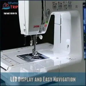 LED Display and Easy Navigation
