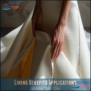 Lining Benefits Applications