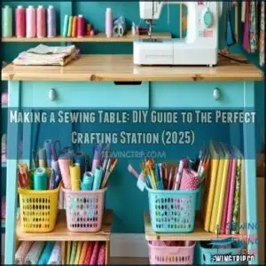 making a sewing table