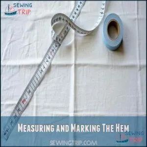 Measuring and Marking The Hem