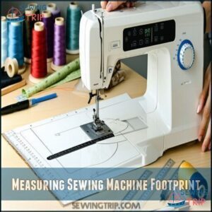 Measuring Sewing Machine Footprint