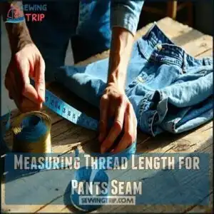 Measuring Thread Length for Pants Seam