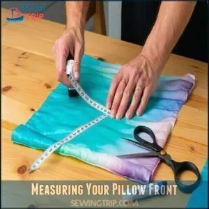 Measuring Your Pillow Front