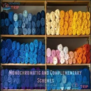 Monochromatic and Complementary Schemes