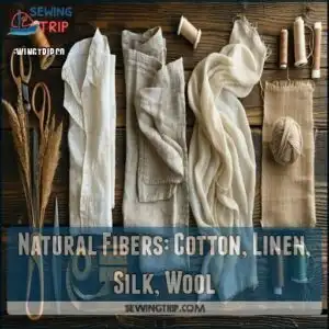 Natural Fibers: Cotton, Linen, Silk, Wool