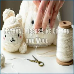 natural fibers like cotton and wool