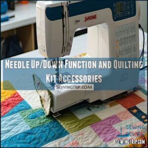 Needle Up/Down Function and Quilting Kit Accessories