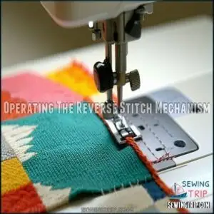 Operating The Reverse Stitch Mechanism