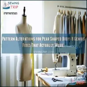 pattern alterations for pear shaped body