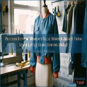pattern review womens ollie bomber jacket from sew a little seam