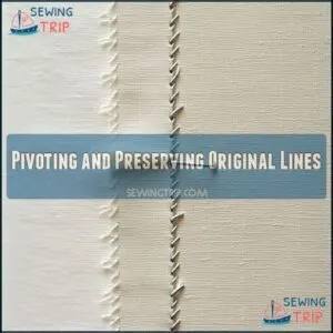 Pivoting and Preserving Original Lines