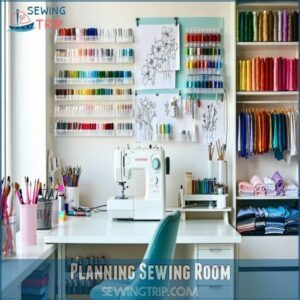 planning sewing room