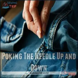 Poking The Needle Up and Down