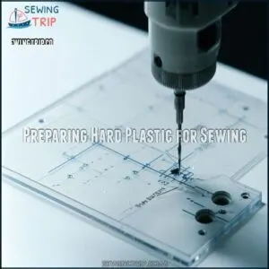 Preparing Hard Plastic for Sewing
