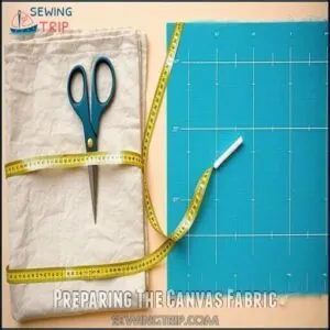 Preparing The Canvas Fabric Preparing The Canvas Fabric