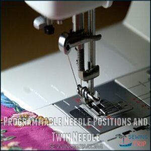 Programmable Needle Positions and Twin Needle