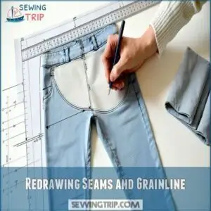 Redrawing Seams and Grainline