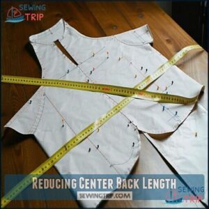 Reducing Center Back Length Reducing Center Back Length