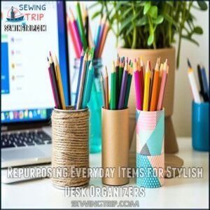 Repurposing Everyday Items for Stylish Desk Organizers