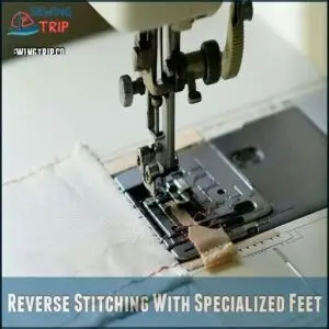 Reverse Stitching With Specialized Feet
