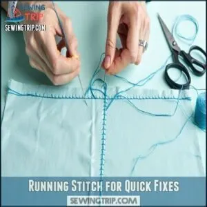 Running Stitch for Quick Fixes