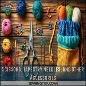Scissors, Tapestry Needles, and Other Accessories Scissors, Tapestry Needles, and Other Accessories