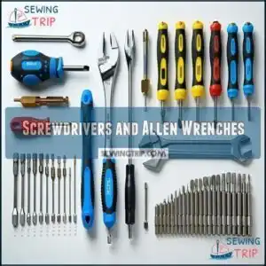 Screwdrivers and Allen Wrenches