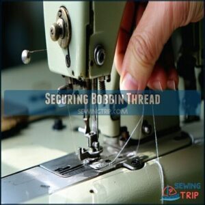 Securing Bobbin Thread Securing Bobbin Thread